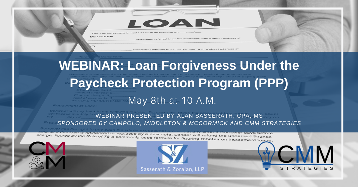 PPP Loan Forgiveness S&Z